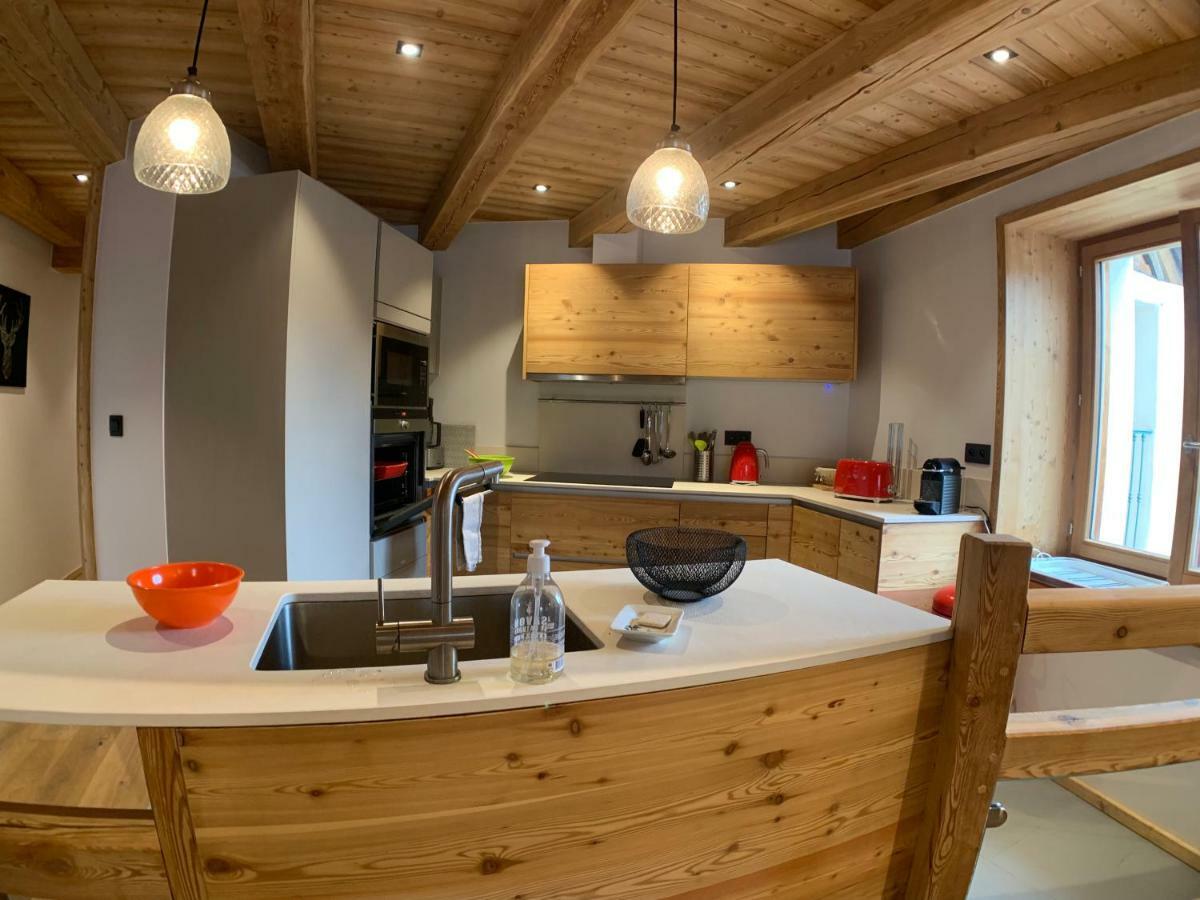 Le Gabion, Luxueux Appartement Avec Sauna, Serre Chevalier Vallee Saint Chaffrey Bagian luar foto