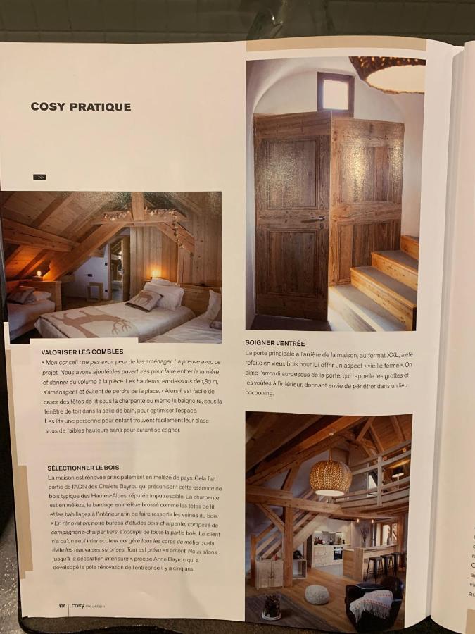 Le Gabion, Luxueux Appartement Avec Sauna, Serre Chevalier Vallee Saint Chaffrey Bagian luar foto